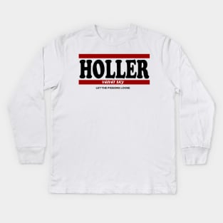 HOLLER - Velvet Sky - White Kids Long Sleeve T-Shirt